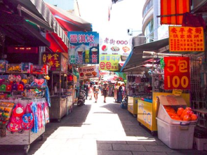 台安平老街の風景